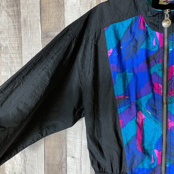 Vintage 80's Geometric Reebok Windbreaker - Picture 4 of 7
